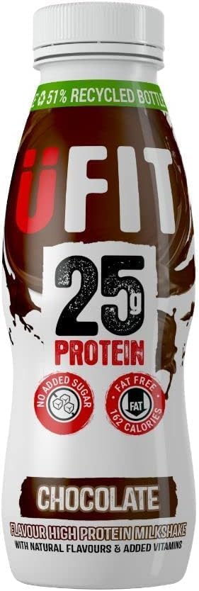 UFIT High 25g Protein Shake - Chocolate Flavour 10 x 330ml