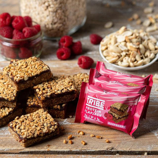 TRIBE Raspberry Protein Flapjack 12 x 50g