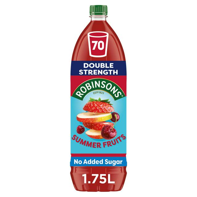 Robinsons Summer Fruits No Added Sugar Squash 1.75L (Pack of 2)