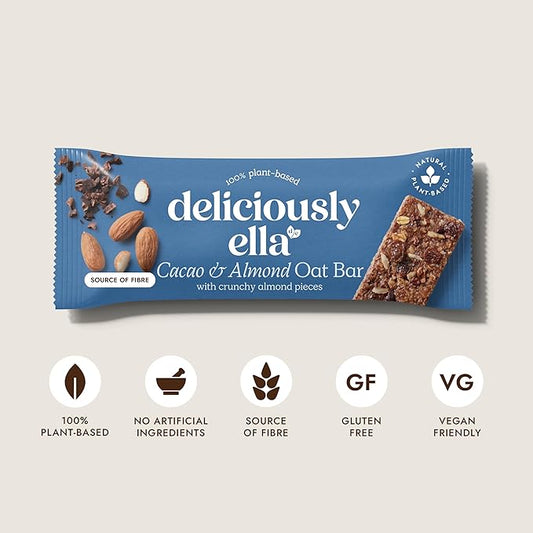 Deliciously Ella Cacao & Almond Oat Bars 16 x 50g