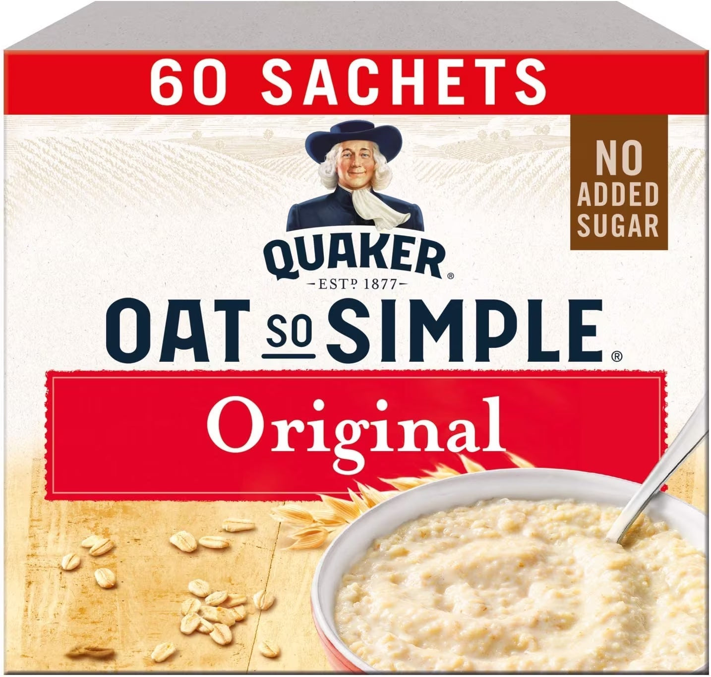 Quaker Oat Original Porridge Sachets (36g x50) image 0