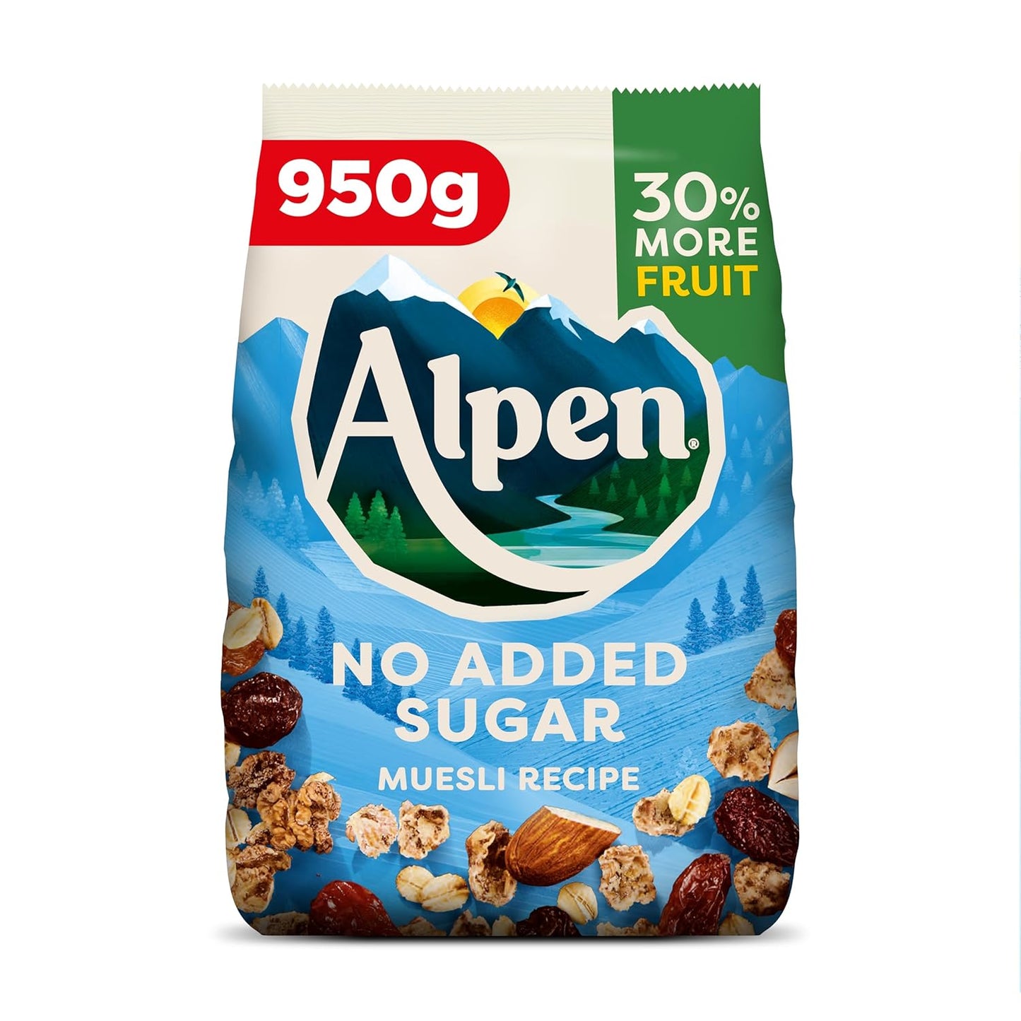 Alpen Muesli No Added Sugar 950g