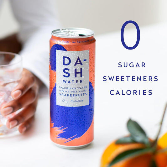 DASH Grapefruit Infused Sparkling Water 12x330ml