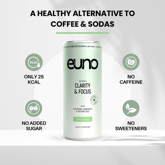 euno Clarity & Focus Drink Apple & Açai 12 x 250ml