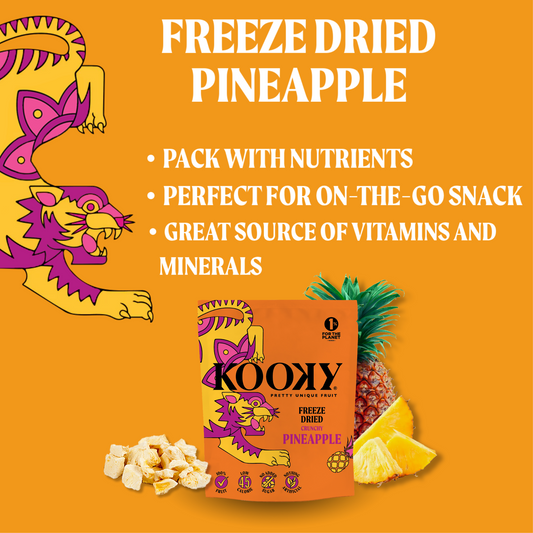 KOOKY Freeze Dried Pineapple (12 x 12g)