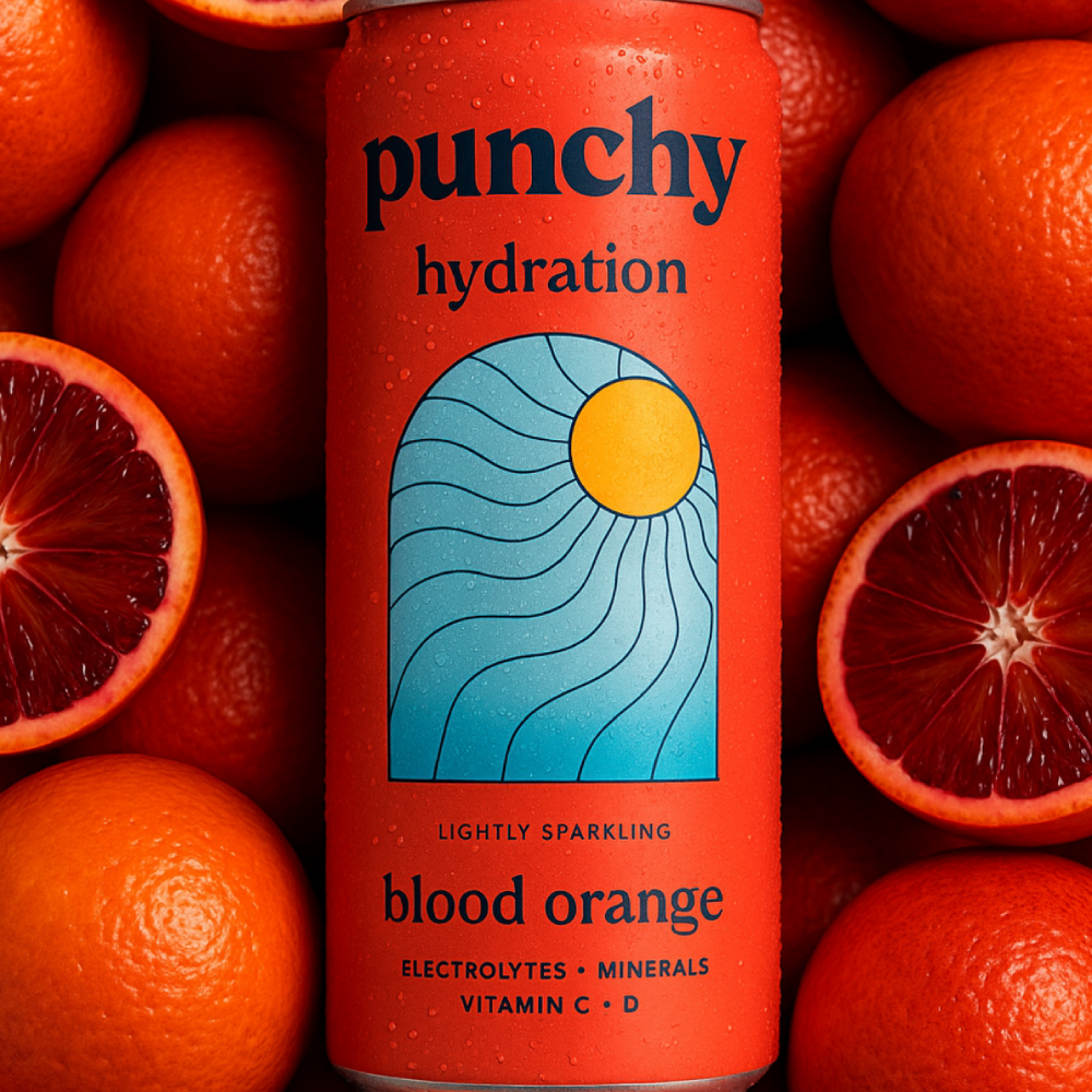 Punchy Blood Orange Electrolyte Sparkling Vitamin Drink 12 x 330ml