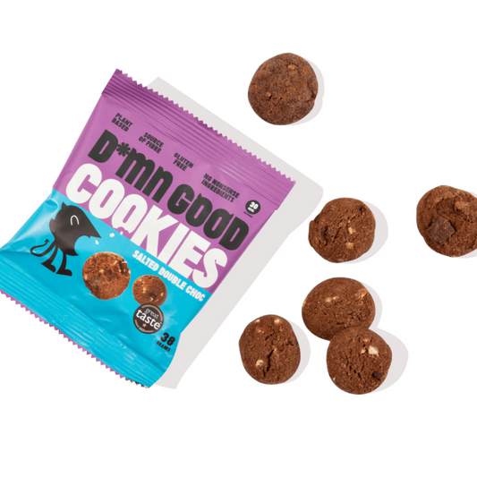 DAMN GOOD Cookies Salted Double Choc (12 x 38g)