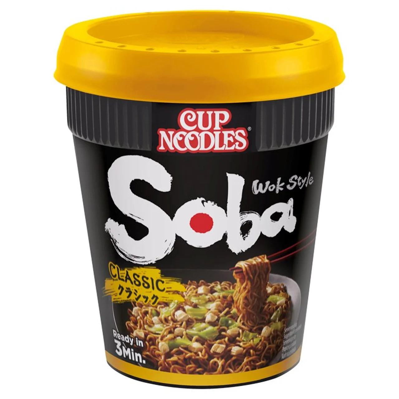 Nissin Soba Classic Instant Noodle Pot (8 x pack)