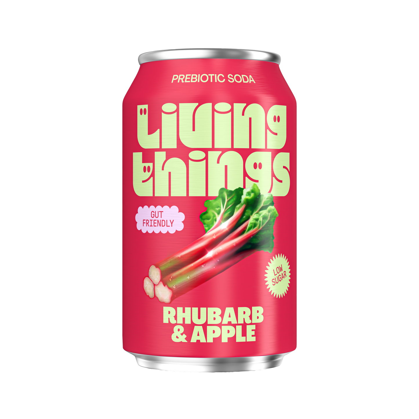 Living Things Rhubarb & Apple Soda – 12x330ml