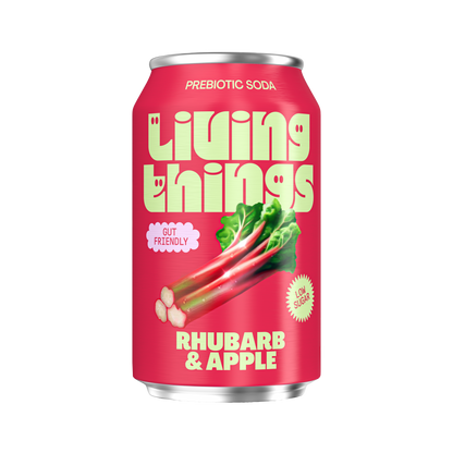 Living Things Rhubarb & Apple Soda – 12x330ml