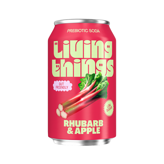 Living Things Rhubarb & Apple Soda – 12x330ml