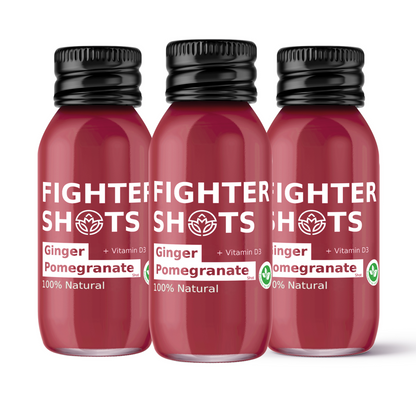 Fighter Shots Ginger + Pomegranate Shot + Vitamin D (12 x 60ml)