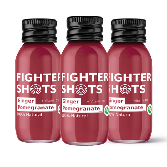 Fighter Shots Ginger + Pomegranate Shot + Vitamin D (12 x 60ml)
