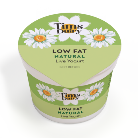 Tims Dairy Natural 1% Fat Live Yogurt (12 x 80g)