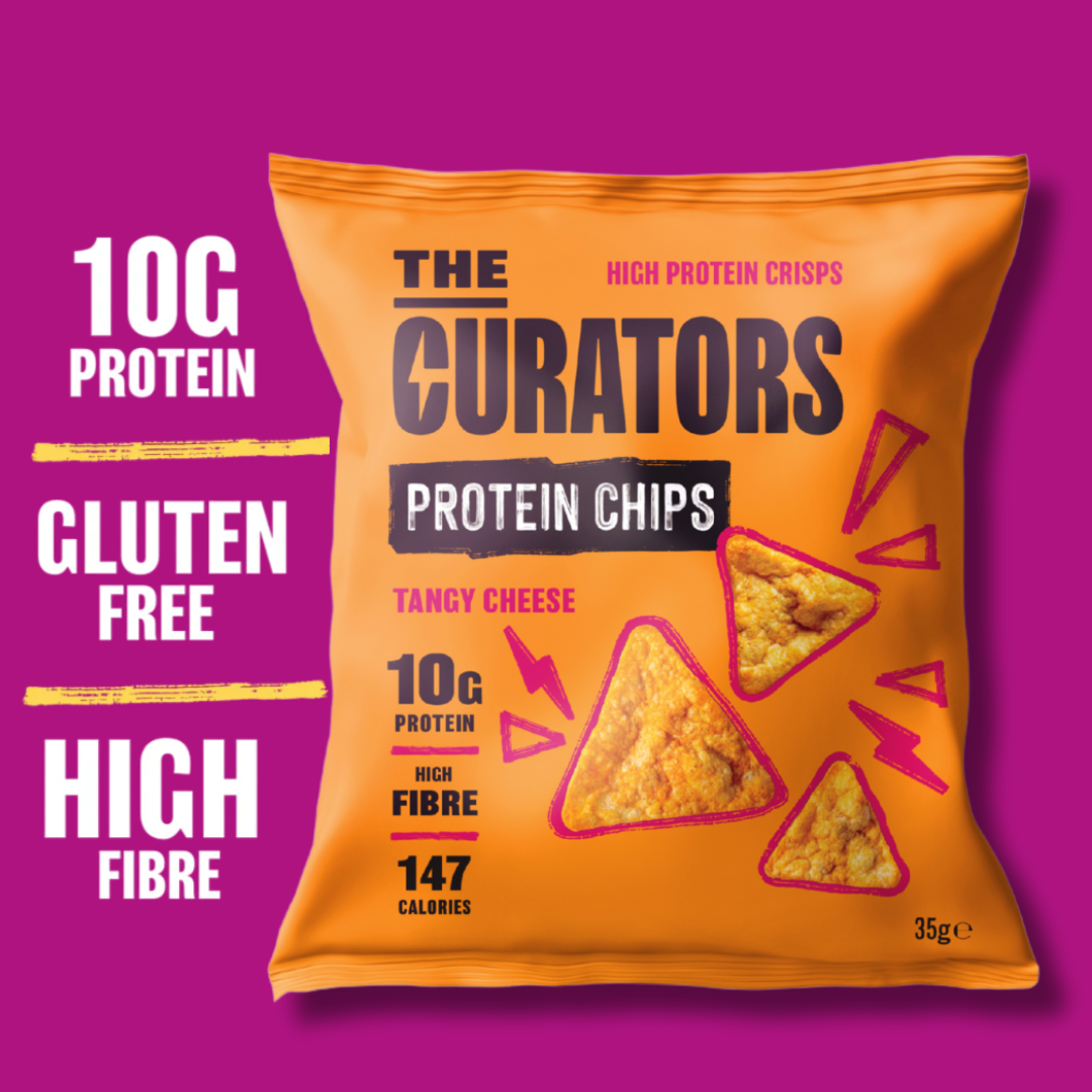The Curators Protein Chips - Tangy Cheese (12 x 35g)