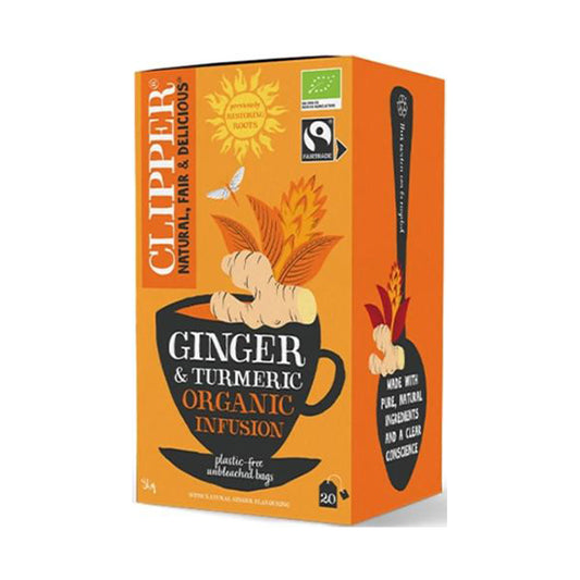 Clipper Restore Organic Ginger & Turmeric Tea (4 x 20 Teabags)