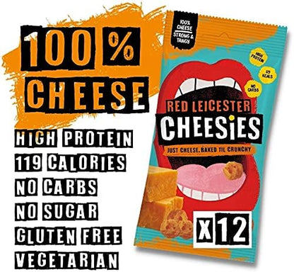 The Curators Red Leicester Cheese Cheesies 12x20g
