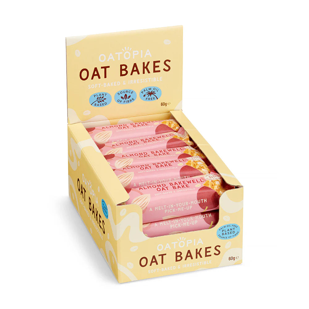Oatopia Almond Bakewell Box (15 x 60g) – The goodnus Pantry