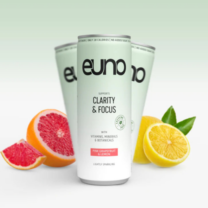 euno Clarity & Focus Drink Pink Grapefruit & Lemon 12 x 250ml