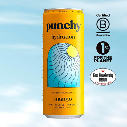 Punchy Mango Electrolyte Sparkling Vitamin Drink - 12 x 330ml