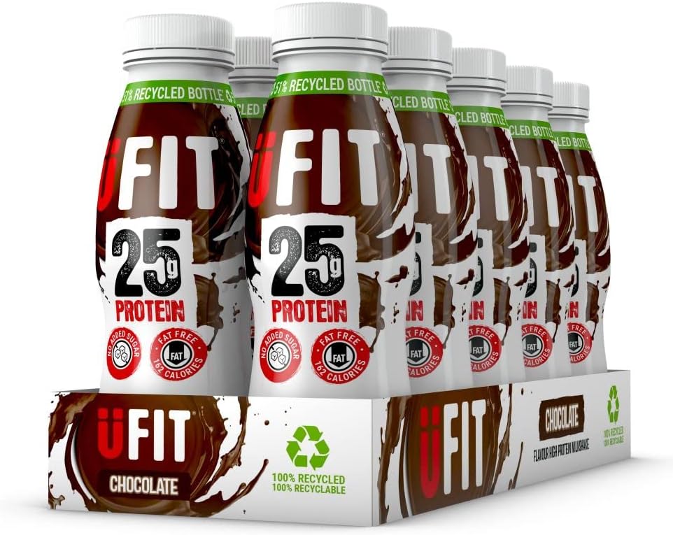 UFIT High 25g Protein Shake - Chocolate Flavour 10 x 330ml