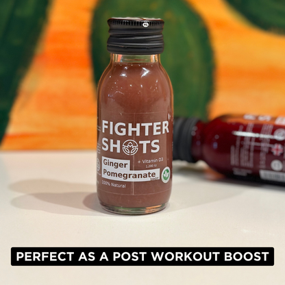 Fighter Shots Ginger + Pomegranate Shot + Vitamin D (12 x 60ml)