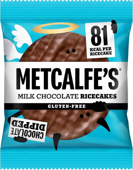 Metcalfe's Milk Chocolate Rice Cakes 12 x 34g