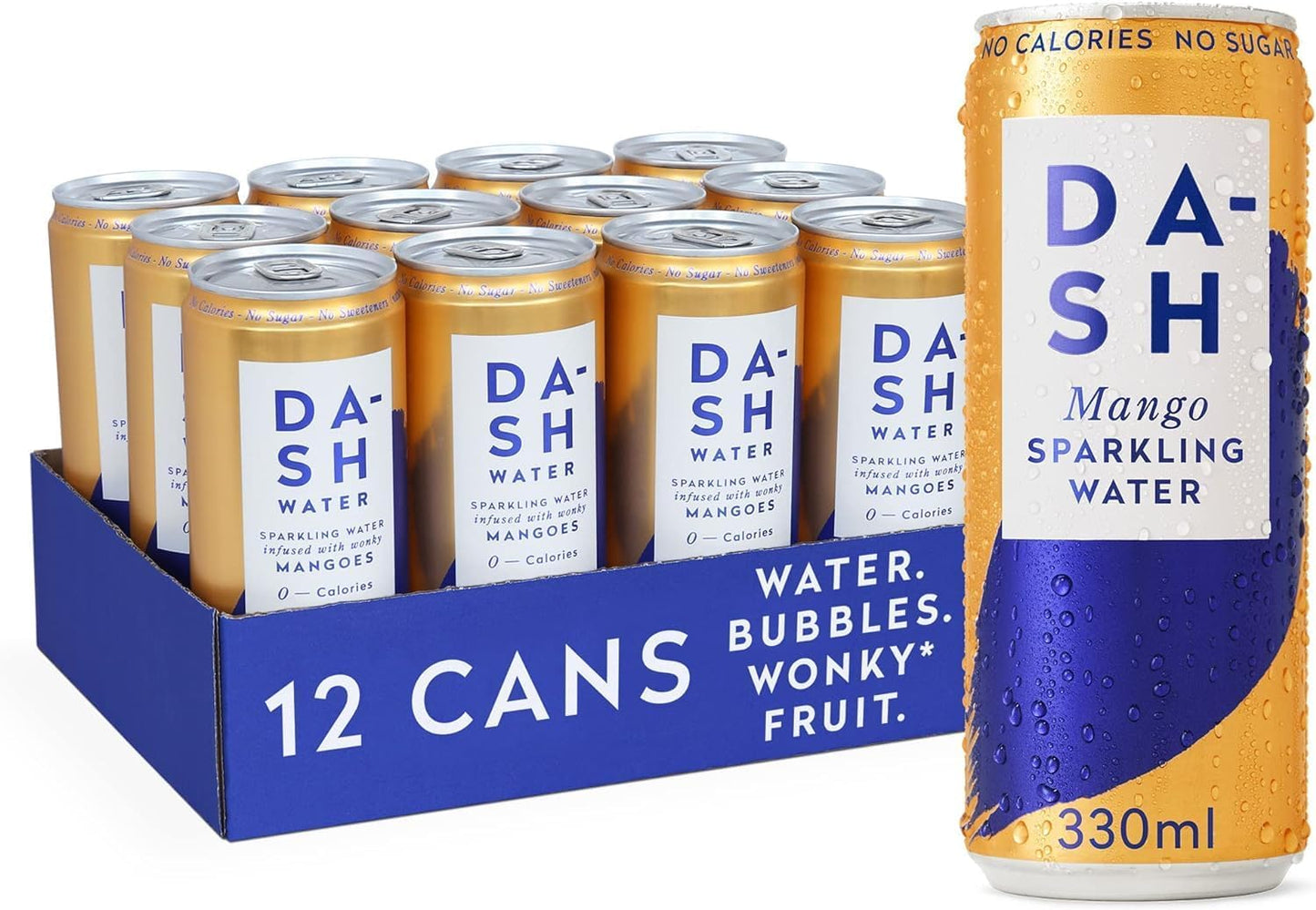 DASH Mango Infused Sparkling Water 12x330ml