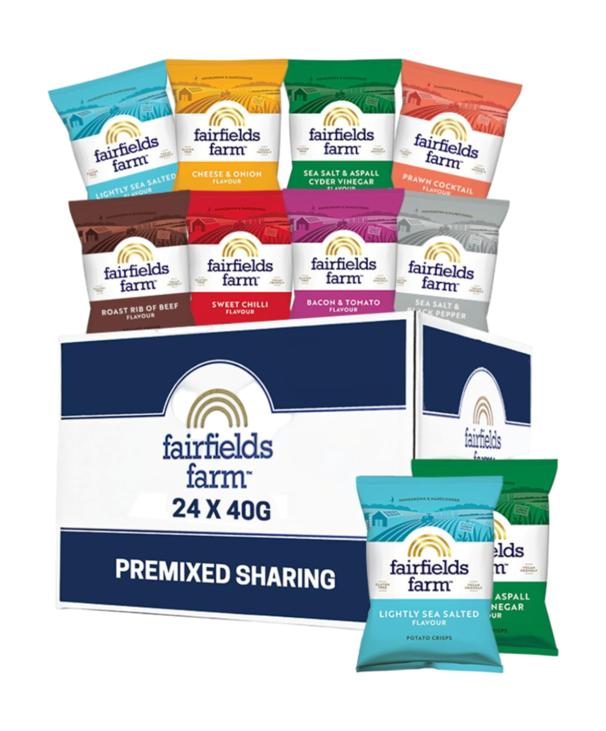 Fairfields Farm Mixed Box Crisps (24 x 40g)