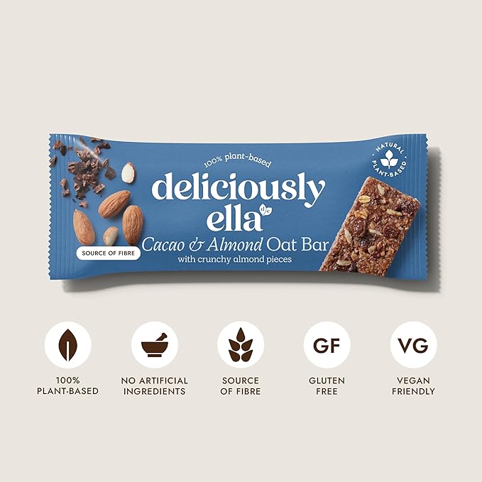 Deliciously Ella Cacao & Almond Oat Bars 16 x 50g