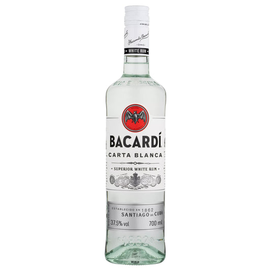 Bacardí Carta Blanca White Rum (70cl - 37.5% ABV)