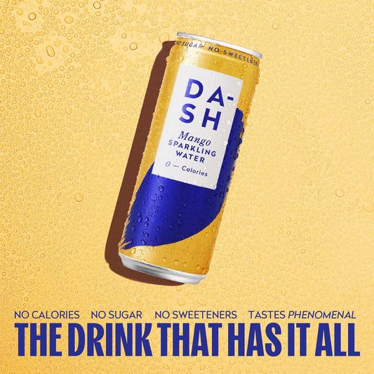 DASH Mango Infused Sparkling Water 12x330ml