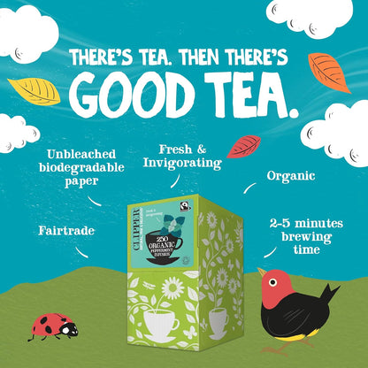 Clipper Peppermint Tea Bags - 250 Individually Wrapped