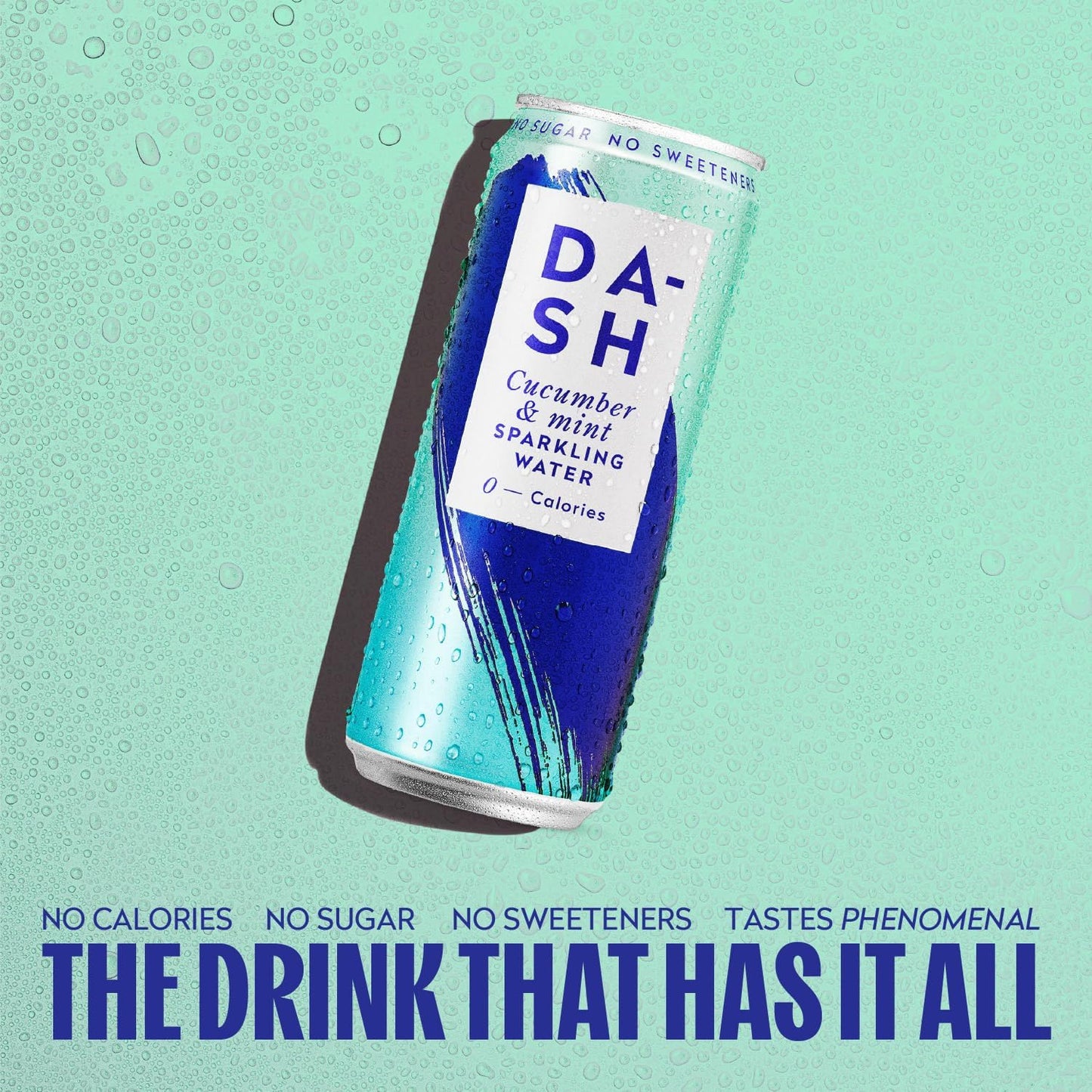 DASH Cucumber Infused Sparkling Water 12x330ml