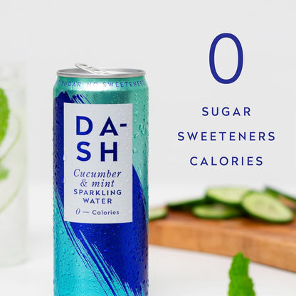 DASH Cucumber Infused Sparkling Water 12x330ml