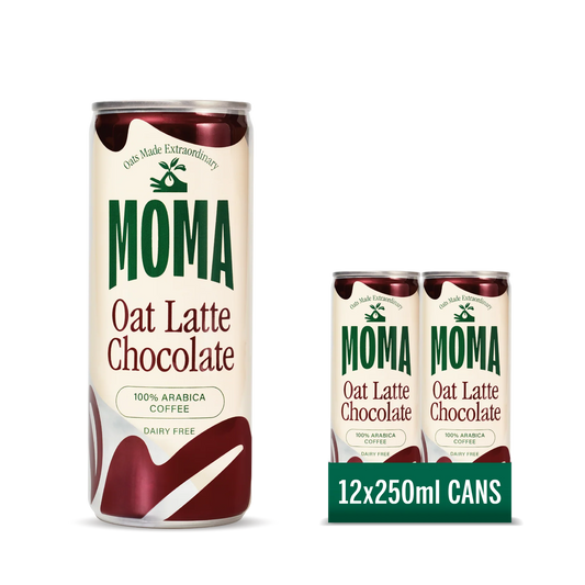 MOMA Chocolate Oat Latte Iced Coffee Cans - 12 x 250ml