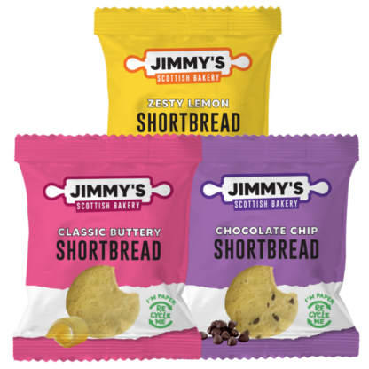 JIMMY'S Mixed Shortbread Meeting Room Biscuits - 48 x 25g