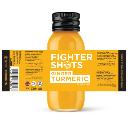 Fighter Shots Ginger + TURMERIC (12 x 60ml)
