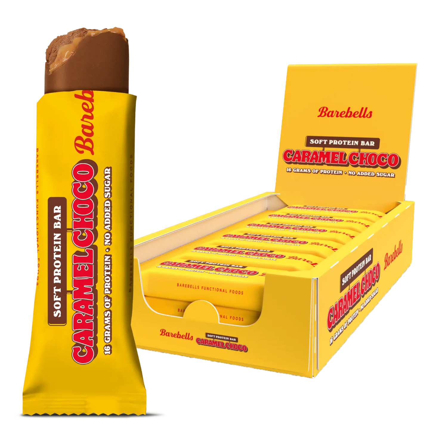 Barebells Soft Protein Bar – Caramel Choco - 12 x 55g