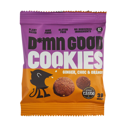 DAMN GOOD - Ginger, Choc & Orange (12 x 38g bags)