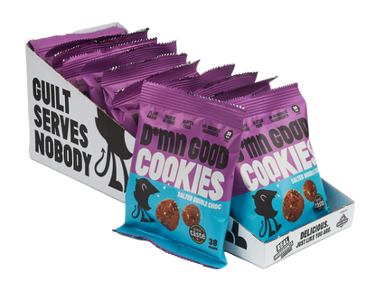 DAMN GOOD Cookies Salted Double Choc (12 x 38g)