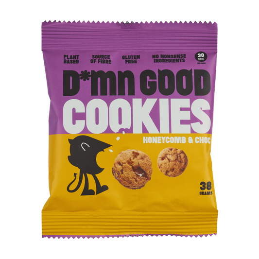 DAMN GOOD Cookies Honeycomb & Choc (12 x 38g)