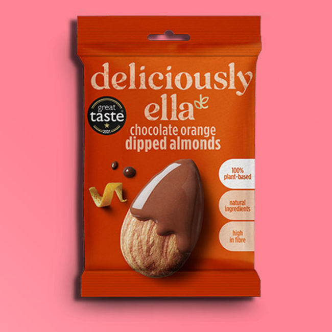Deliciously Ella Chocolate Orange Dipped Almonds 12 x 27g