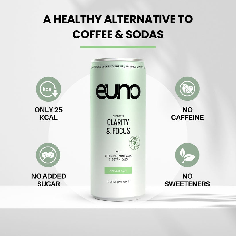 euno Clarity & Focus Drink Apple & Açai 12 x 250ml