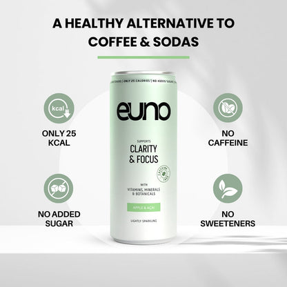 euno Clarity & Focus Drink Apple & Açai 12 x 250ml