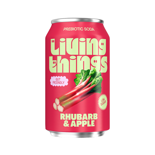 Living Things Rhubarb & Apple Soda 12 x 330ml