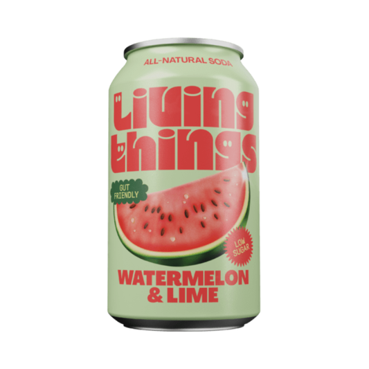 Living Things Watermelon & Lime Soda 12 x 330ml