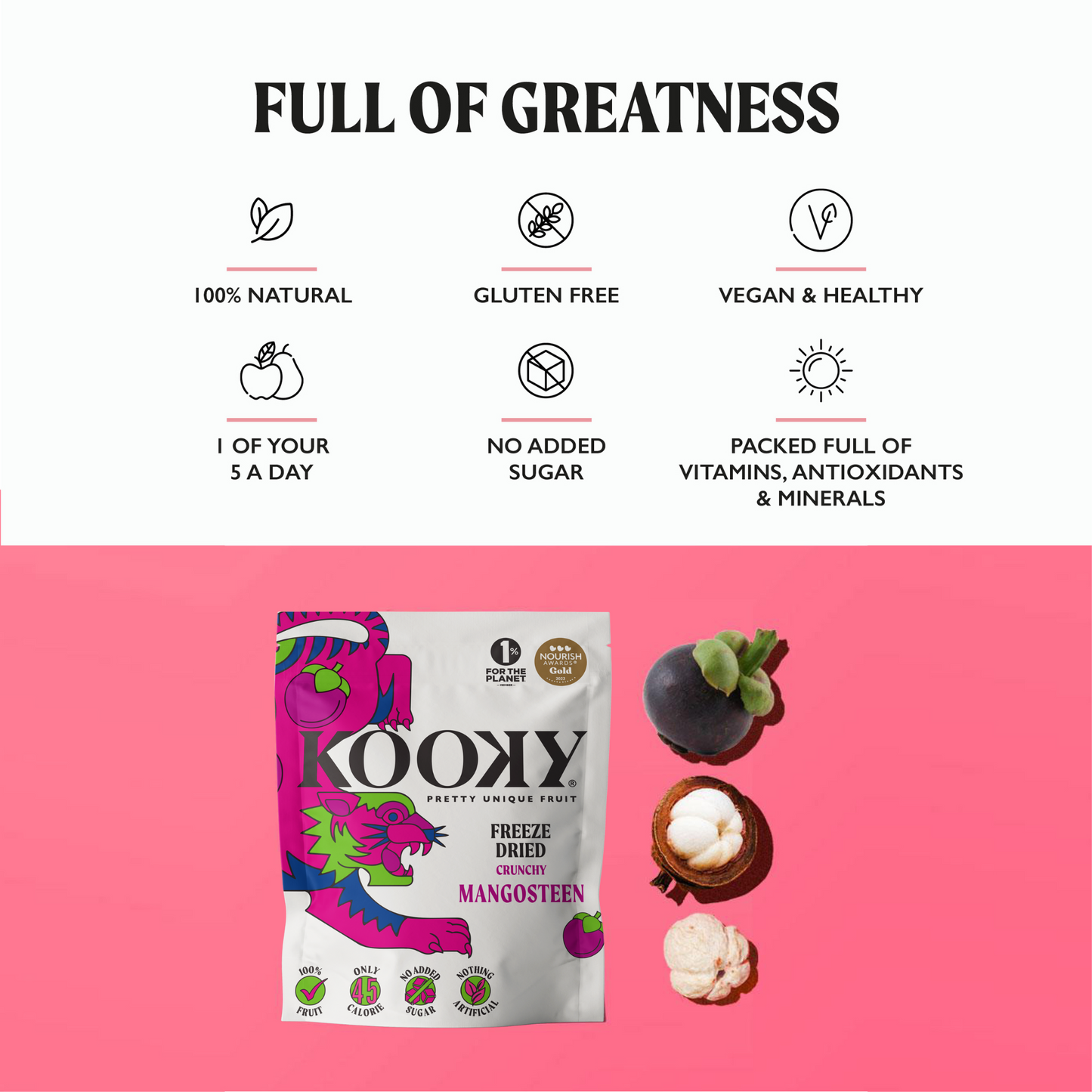 KOOKY - Freeze Dried Mangosteen (12 x 12g)