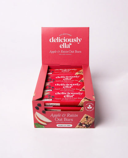 Deliciously Ella Apple Raisin & Cinnamon Oat Bars 16 x 50g