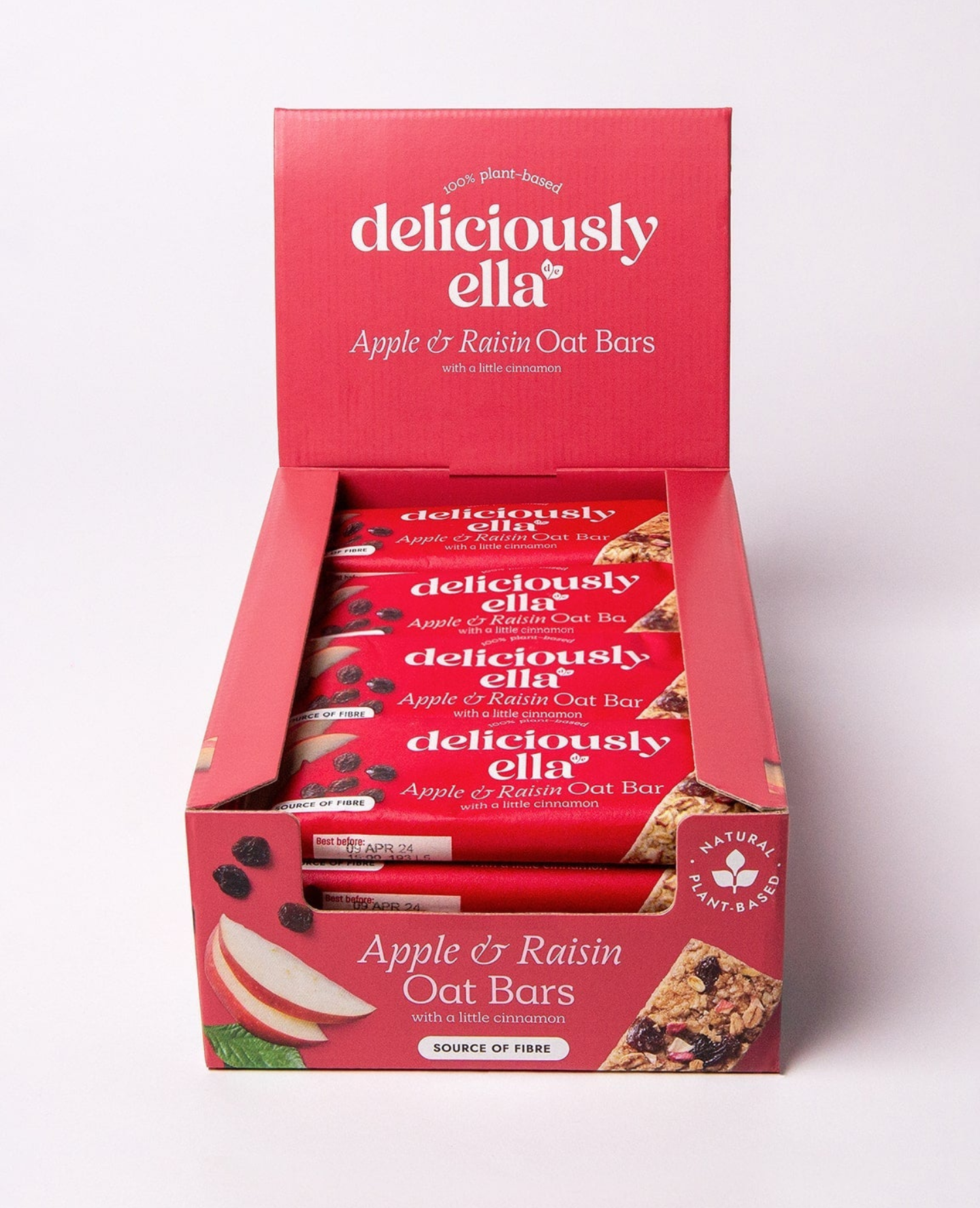 Deliciously Ella Apple Raisin & Cinnamon Oat Bars 16 x 50g